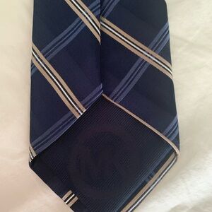Michael Kors Navy Blue Striped Men's Tie